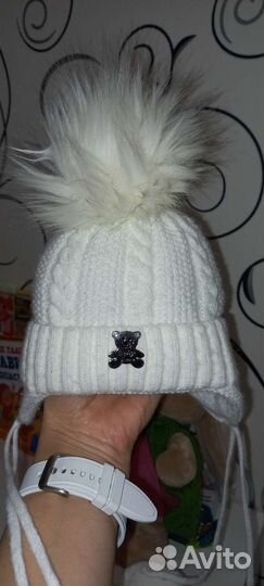 Шапочка и пинетки для малыша