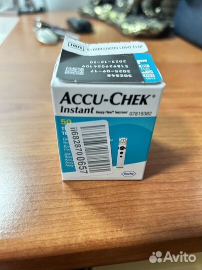 Тест полоски accu chek instant