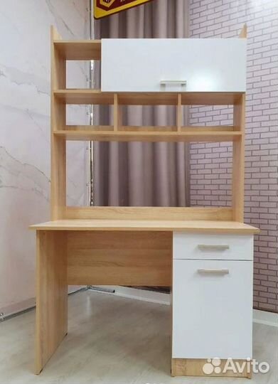 Письменно-компьютерный стол пкс-2 Дуб Сонома/Белый