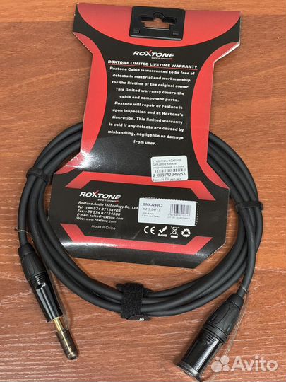 Микрофонный кабель roxtone gmxj260/3