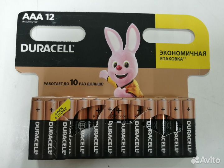 Батарейки duracell мизинчиковые AAA 12шт