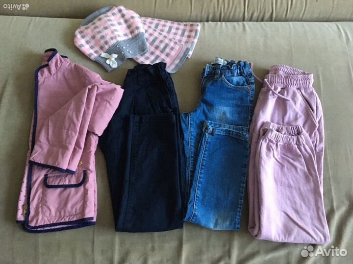 Вещи пакетом на девочку, р. 128-134