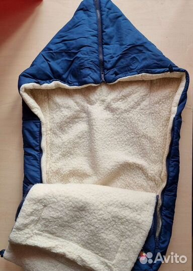 Теплый конверт в коляску на овчине