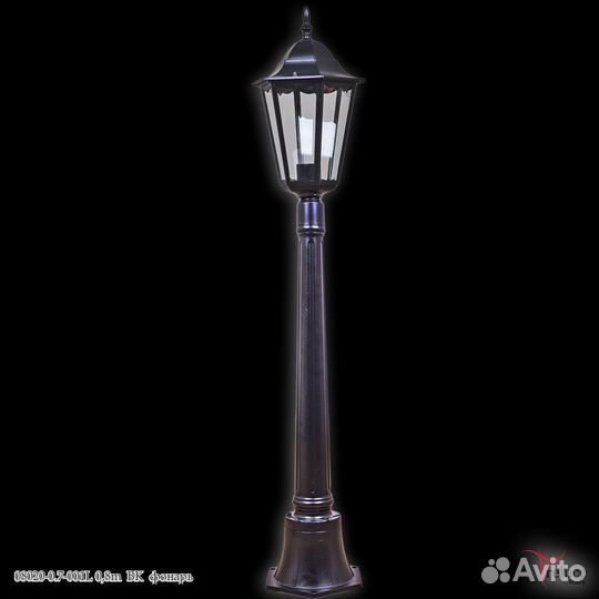 Фонарь уличный столб Бронза Черный 114см новые