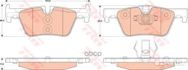 Колодки тормозные BMW 1 F20 10/3 F30 11- задни