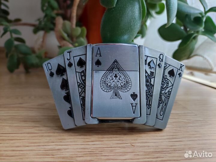 Металлическая пряжка с зажигалкой для ремня