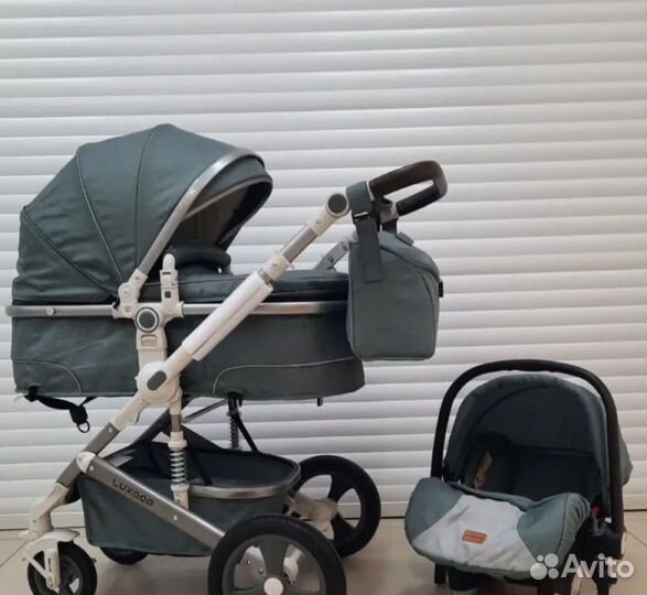Коляска 3 в 1, трансформер, Luxmom