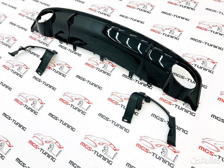 Диффузор на Audi A6 С7 14-18гг. в стиле S6