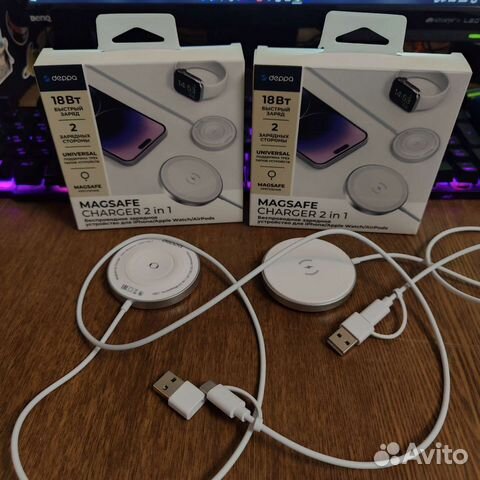 Беспроводное зарядное устройство Deppa MagSafe, Qi