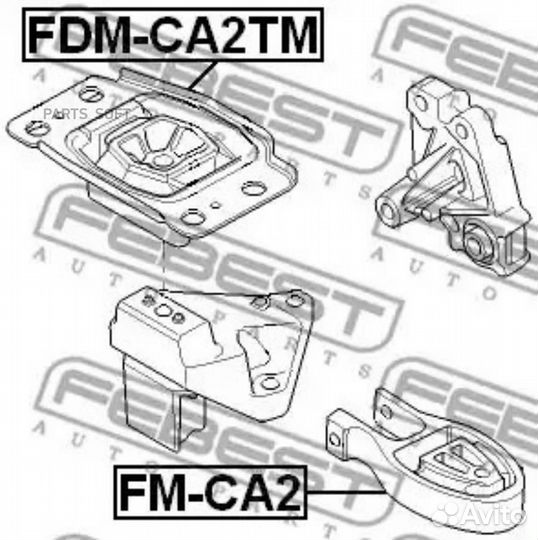 Febest FDM-CA2TM Подушка коробки скоростей