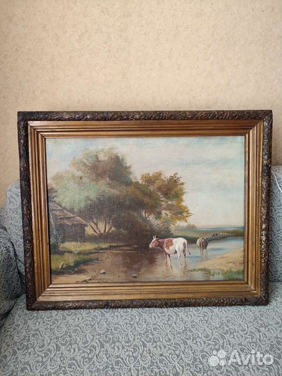 Картина маслом. Холст. До 1917 года