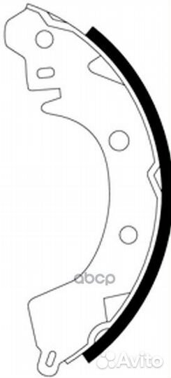 Колодки тормозные барабанные зад NS3006 NIS