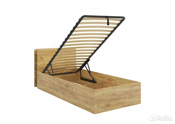 Кровать Юниор 0.9 м дуб крафт золотой