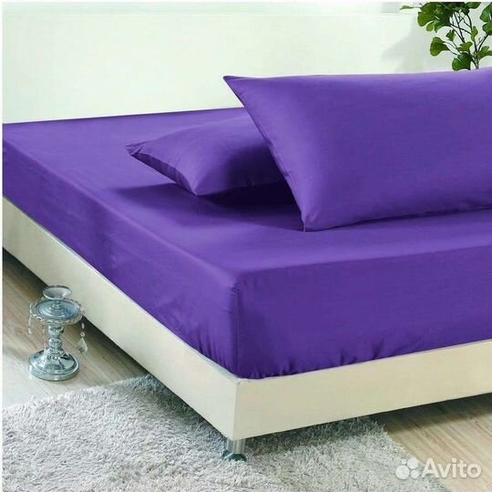 Простынь на резинке трикотаж/бамбук/тенсель