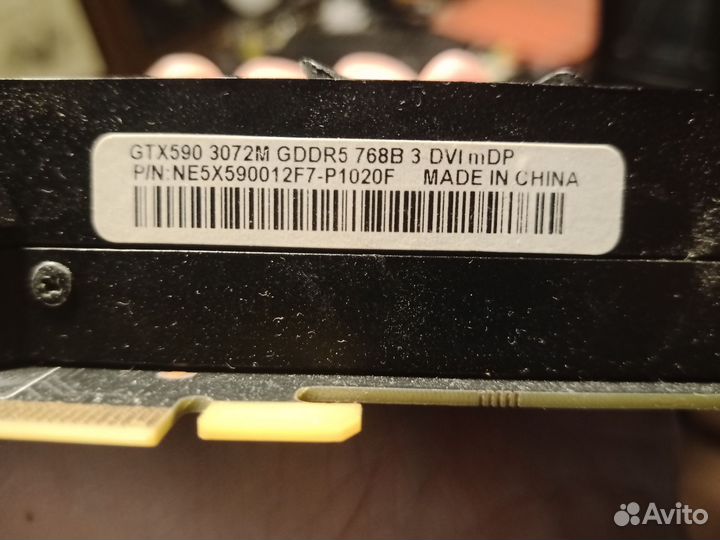 Gtx 590 на болты