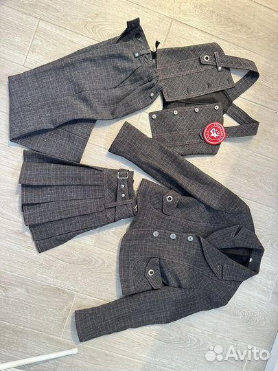 Серая школьная форма 128-134