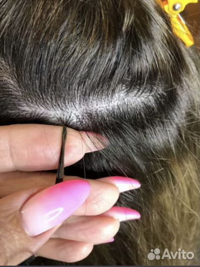 Наращивание волос модель