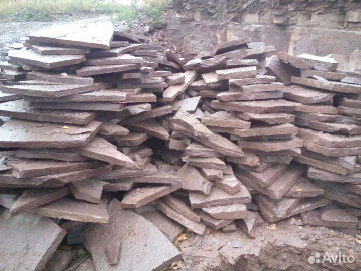 Камень плитняк природный, галтовка,камни для бани
