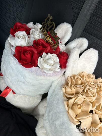 Букет из мыльных роз