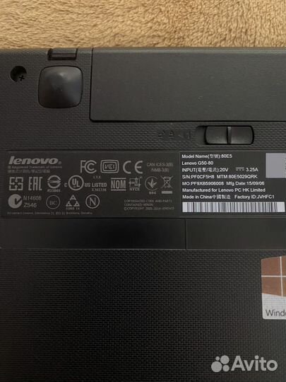 Ноутбук lenovo g50-80