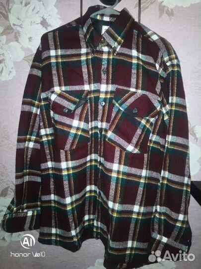 Теплая рубашка мужская. Новая 50-52