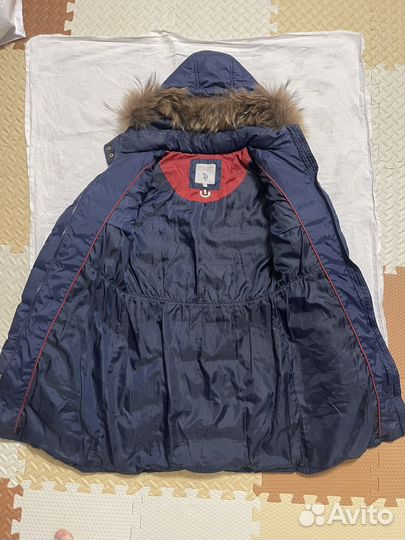 Детский пуховик, темно-синий US Polo Assn (р34)