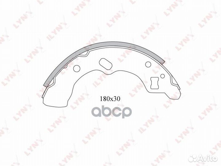 Колодки тормозные задние BS-5102 lynxauto