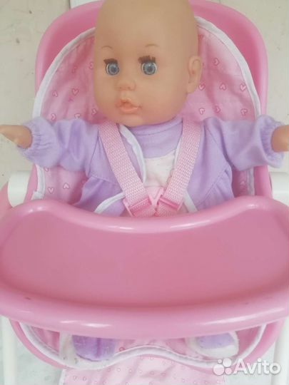 Качелях для кукол, стол для кормления, переноска