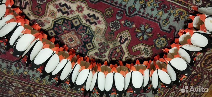 Новогодняя бумажная гирлянда СССР