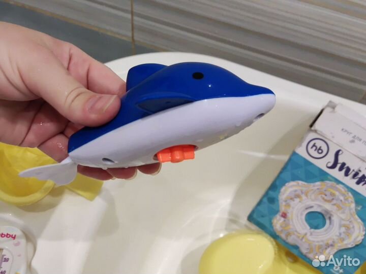 Ванночка Happy Baby со сливом и допы