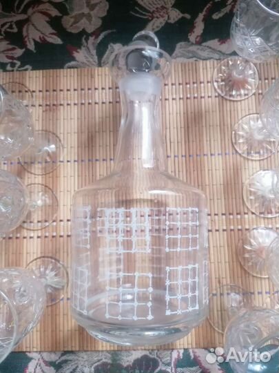 Набор из СССР :штоф и рюмки