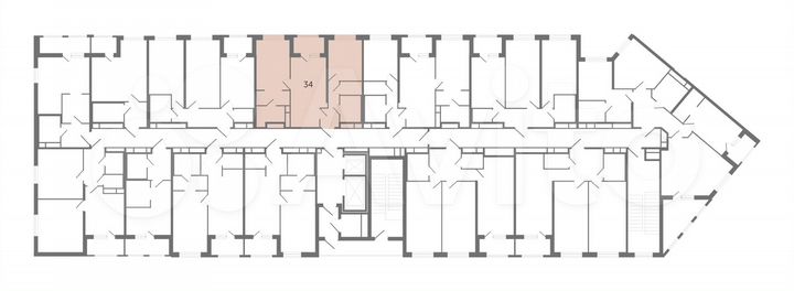 2-к. квартира, 56,8 м², 4/12 эт.
