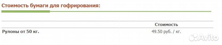 Бумага для гофрирования 112 г/м2, рулоны 30-60 кг