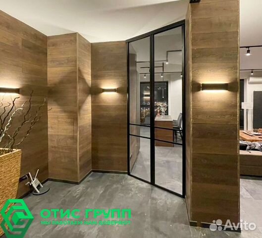 Раздвижные стеклянные перегородки