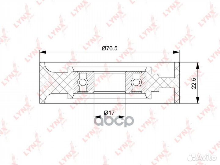 PB-5171 Ролик натяжного механизма / приводной L
