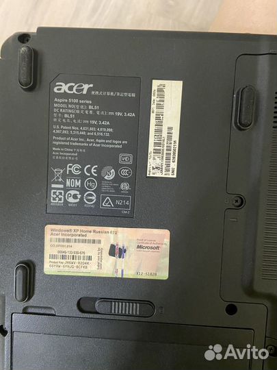 Ноутбук acer на запчасти