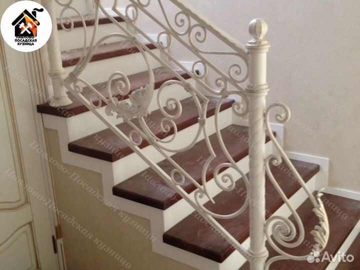 Кованные перила для лестницы, крыльца, на балкон