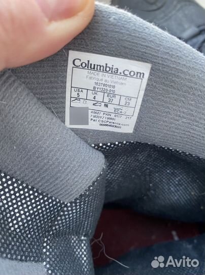 Сапоги зимние columbia 37