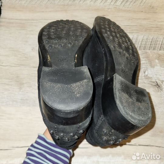 Полусапоги замша мех бу 39