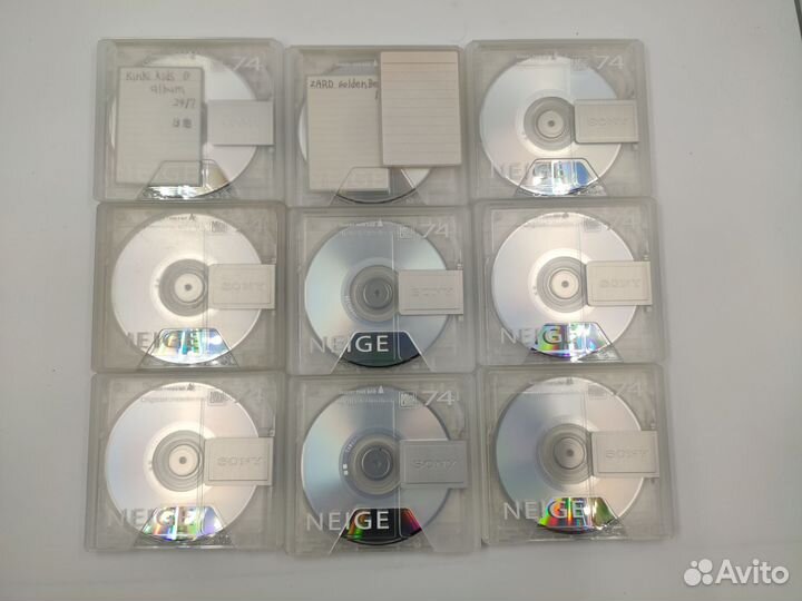 Минидиски Sony 9 штук