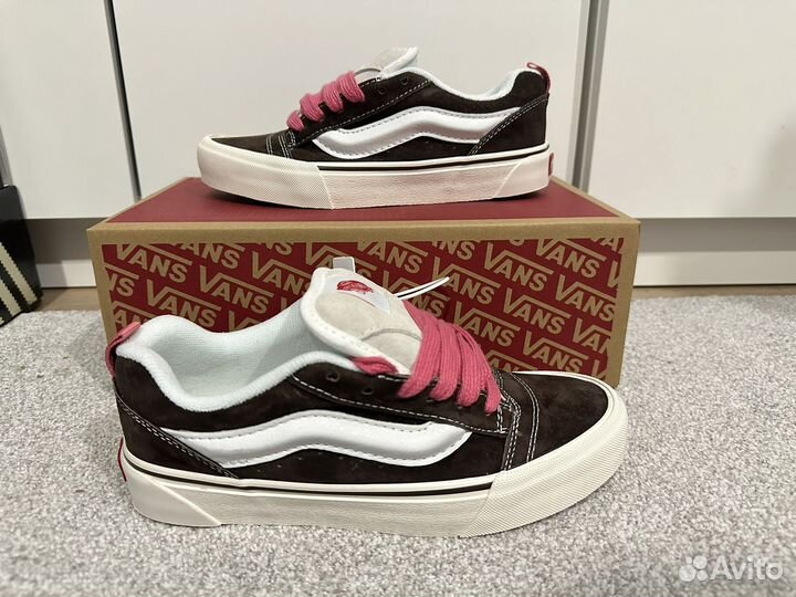 Кеды Vans Knu Skool Retro Color Brown/True White