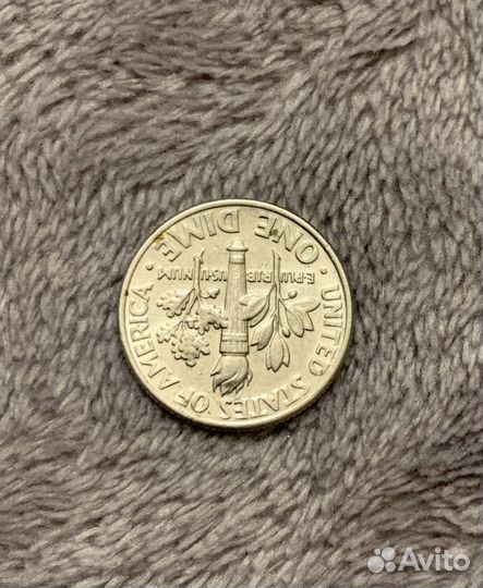 Монета liberty one dime