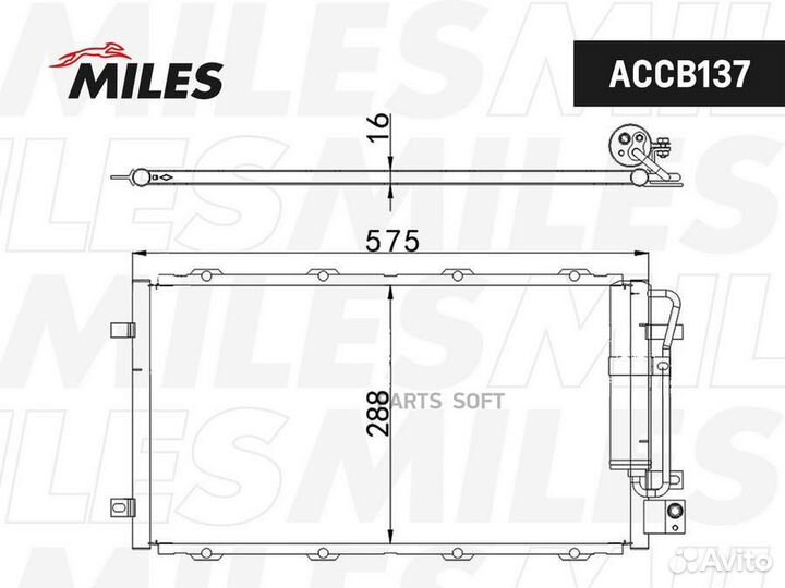 Miles accb137 Конденсер nissan datsun ON-DO 14/LADA granta 10- MT