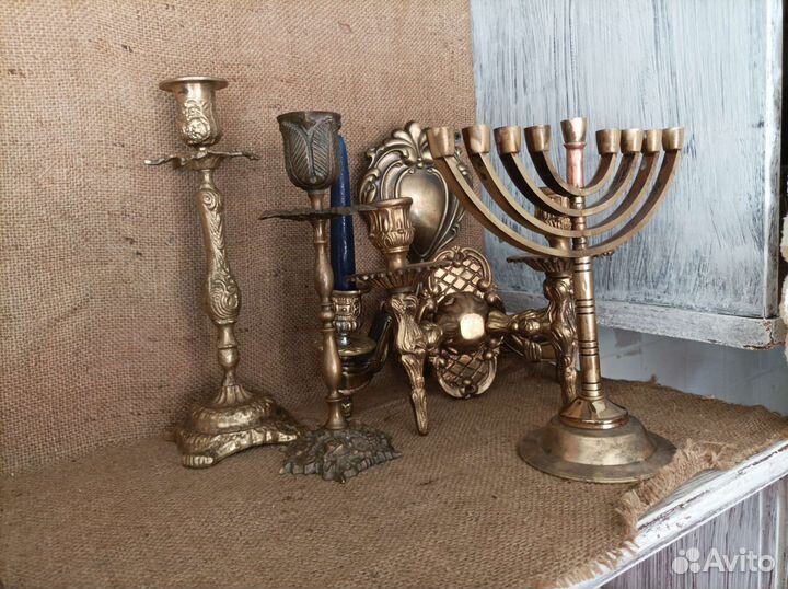 Бронзовые подсвечники