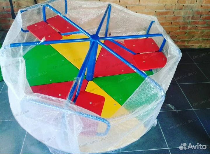 Уличная горка, балансир, карусель G3736