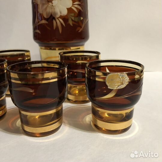 Графин и рюмки Богемия