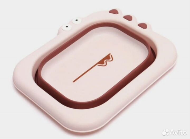 Новый тазик складной для детей розовый