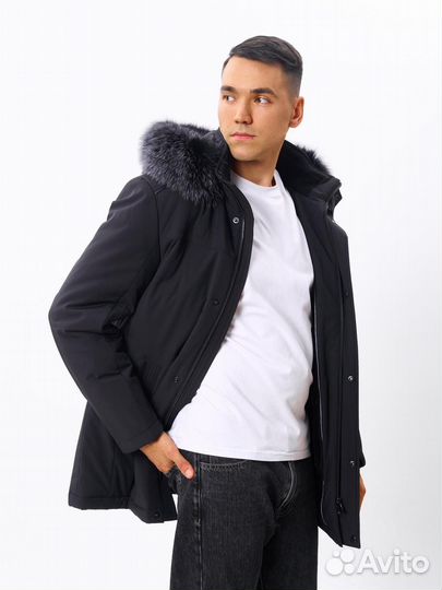 Мужская зимняя куртка аляска парка