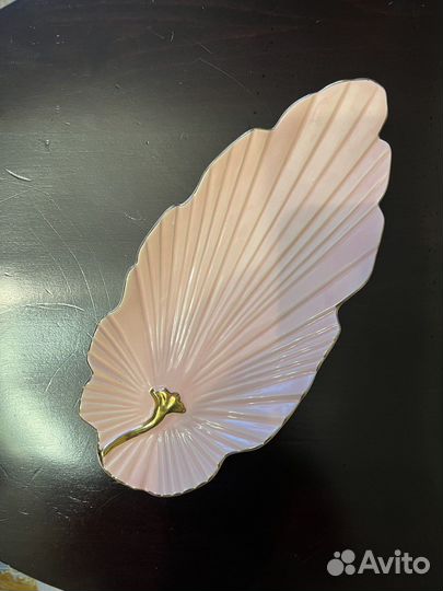 Блюдо сервировочное Рапсодия Лист розовый