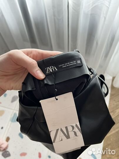 Кожаное платье zara